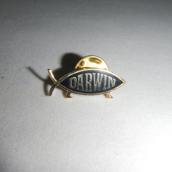 Darwin Other - Darwin Walking Fish Tie Tack Label Pin Brooch New